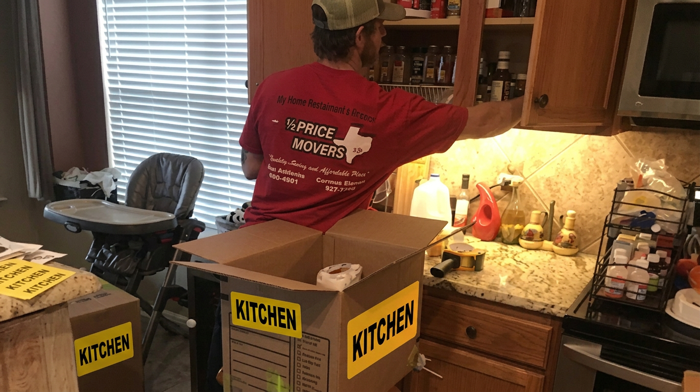Half Price Movers crew loading a truck